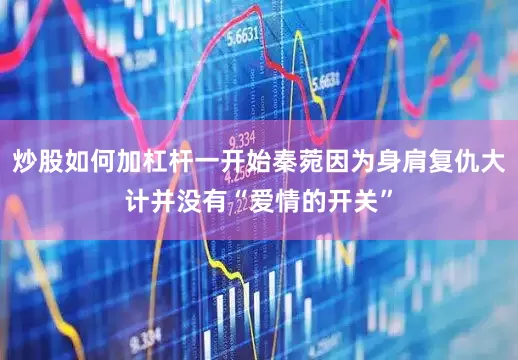 炒股如何加杠杆一开始秦菀因为身肩复仇大计并没有“爱情的开关”